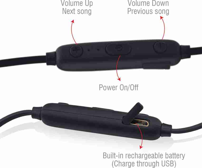 iball Earwear Sporty Full Black Bluetooth Headset Price in India