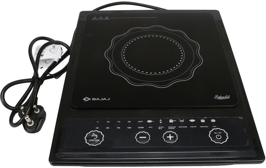 BAJAJ 1200 W SPLENDID AUTOMATIC QUALITY Induction Cooktop - Buy BAJAJ 1200  W SPLENDID AUTOMATIC QUALITY Induction Cooktop Online at best price in  India : Flipkart.com