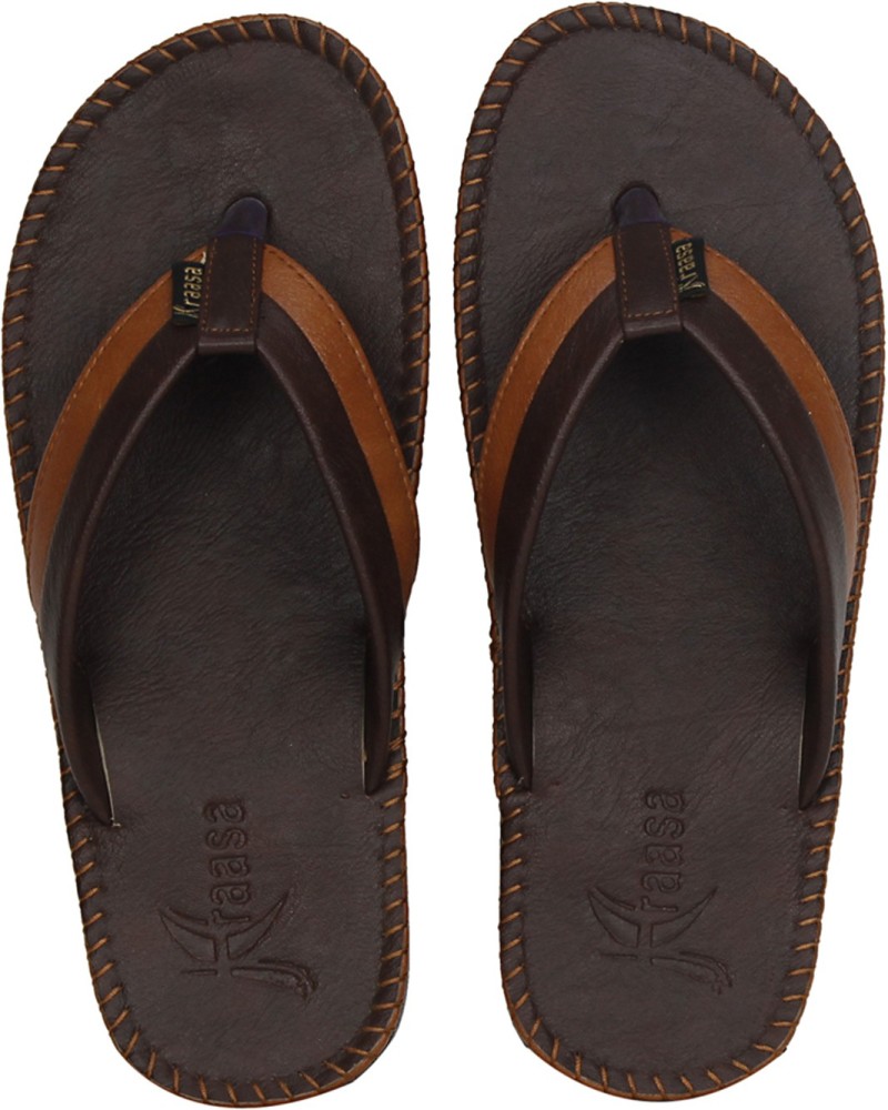 Kraasa Men Synthetic Leather Chappal (Brown) Slippers - Buy Kraasa Men  Synthetic Leather Chappal (Brown) Slippers Online at Best Price - Shop  Online for Footwears in India | Flipkart.com