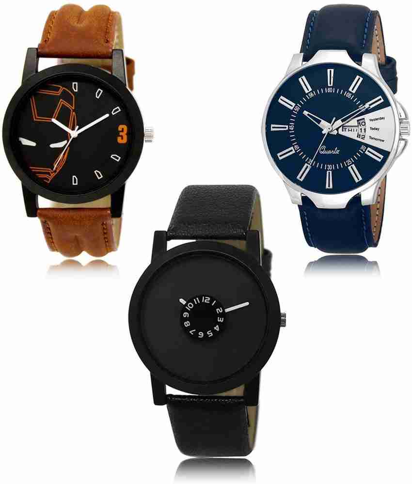 Flipkart leather watches top