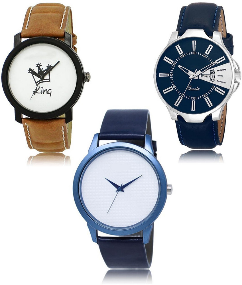 SWIFFIN New latest Designer Combo of 3 Analog Watch For Men