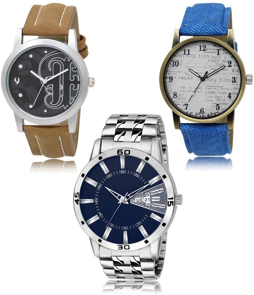 SWIFFIN New latest Designer Combo of 3 Analog Watch For Men Buy SWIFFIN New latest Designer Combo of 3 Analog Watch For Men LR 14 28 102 Online at Best Prices in India Flipkart