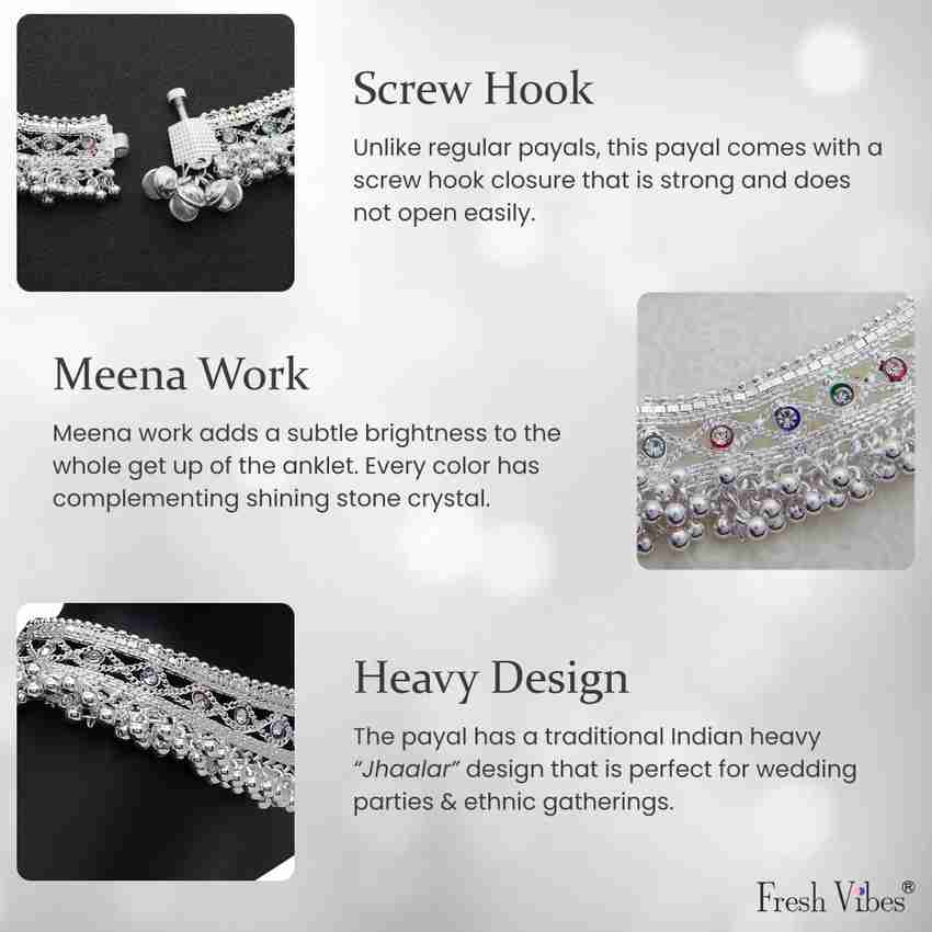 100gm silver payal deals