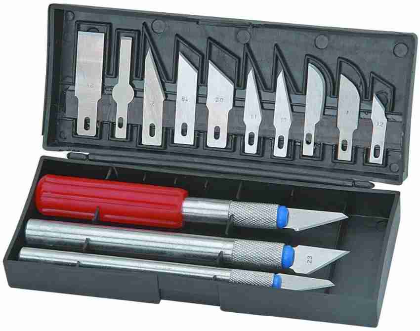 Precision Hobby Knife Set with 3 Handles and 13 Blades - X-Acto