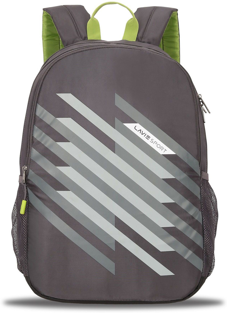 Lavie Sport Charge Backpack School Bag 34 L Backpack Grey Price in India Flipkart