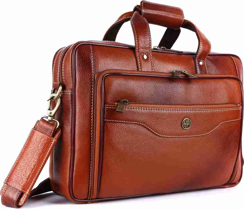 Flipkart Hammonds Flycatcher Original Bombay Brown Leather Laptop Messenger Bag L 40 H 28 B 13 cm LB168TN Messenger Bag Messenger Bag