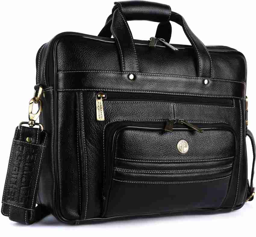 Hammonds Flycatcher Original Bombay Brown Leather Laptop Messenger  Bag (L=40,H=29, B=13 cm) LB117BLCK Messenger Bag - Messenger Bag