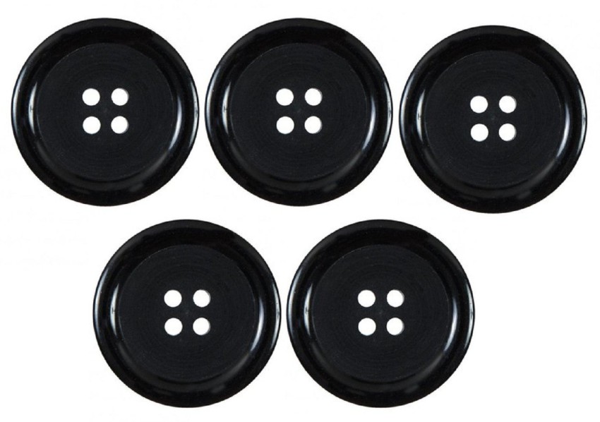 INSHA ZARI COLLECTION Dark Black Button Wooden Buttons Price in India - Buy  INSHA ZARI COLLECTION Dark Black Button Wooden Buttons online at