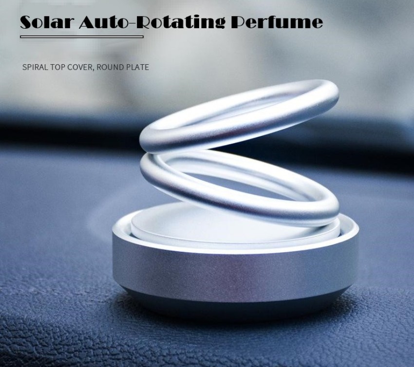 EliteAuto Car Solar Fragrance Double Ring Rotating Car