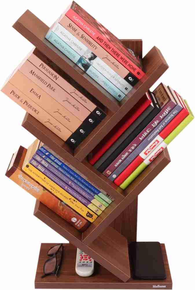 Madhuran 6 Compartments Wooden Book organizer - Book  organizer