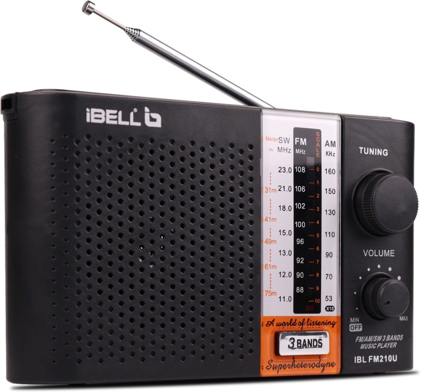Ibell castor fm660bt portable fm radio with bluetooth speaker