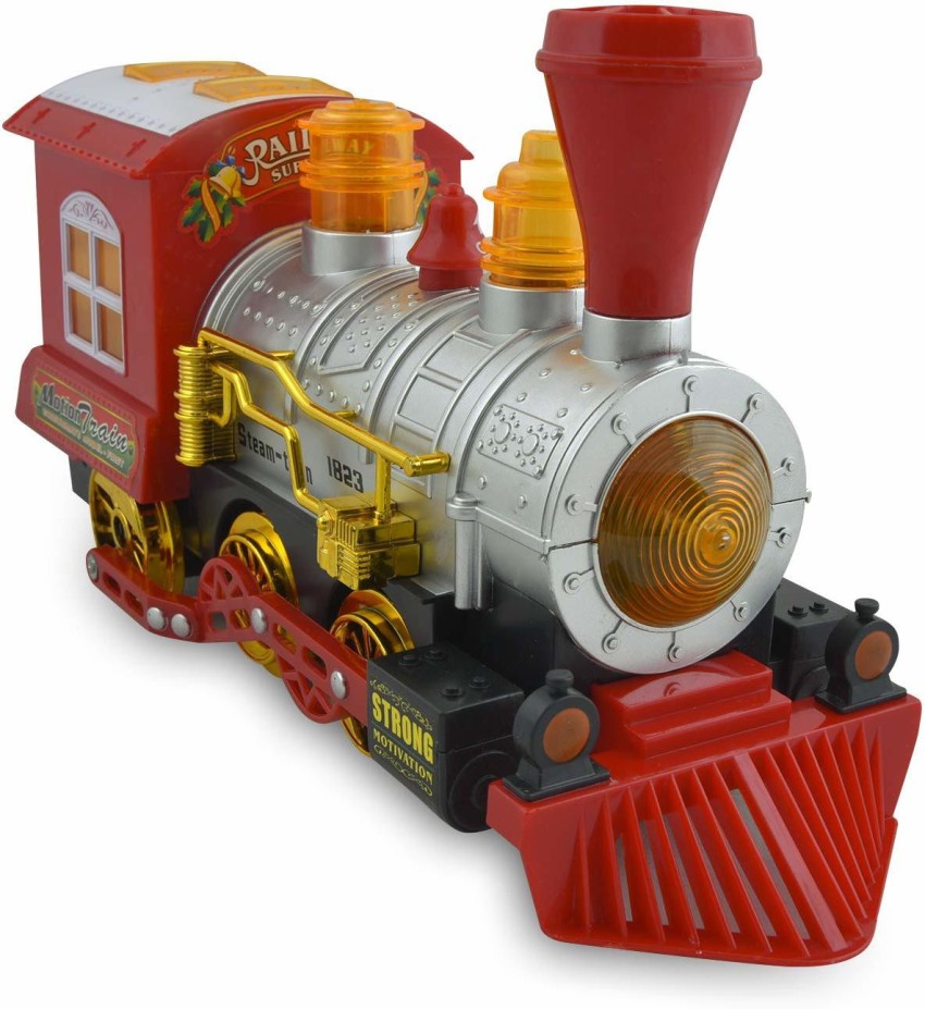 Happy toddler locomotive LED lights and moving wheels With friction drive, Toys \ Train sets and racing tracks