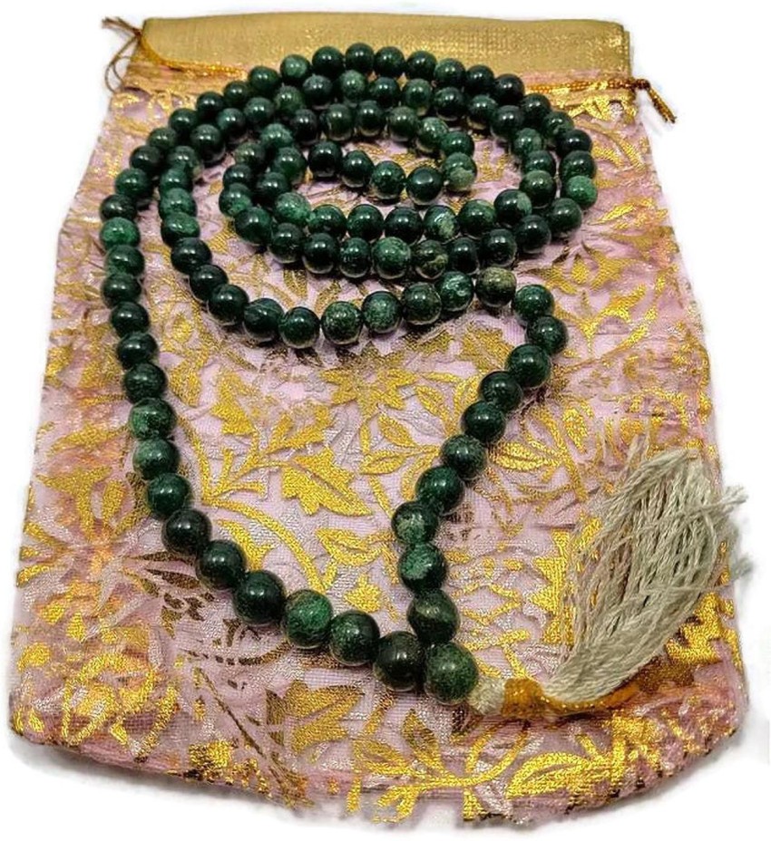 EXCEL 108 Healing Gemstone Mala Prayer Beads Bracelet NecklaceGreen Jade  for Men and Women Agate Crystal Necklace Price in India  Buy EXCEL 108  Healing Gemstone Mala Prayer Beads Bracelet NecklaceGreen Jade