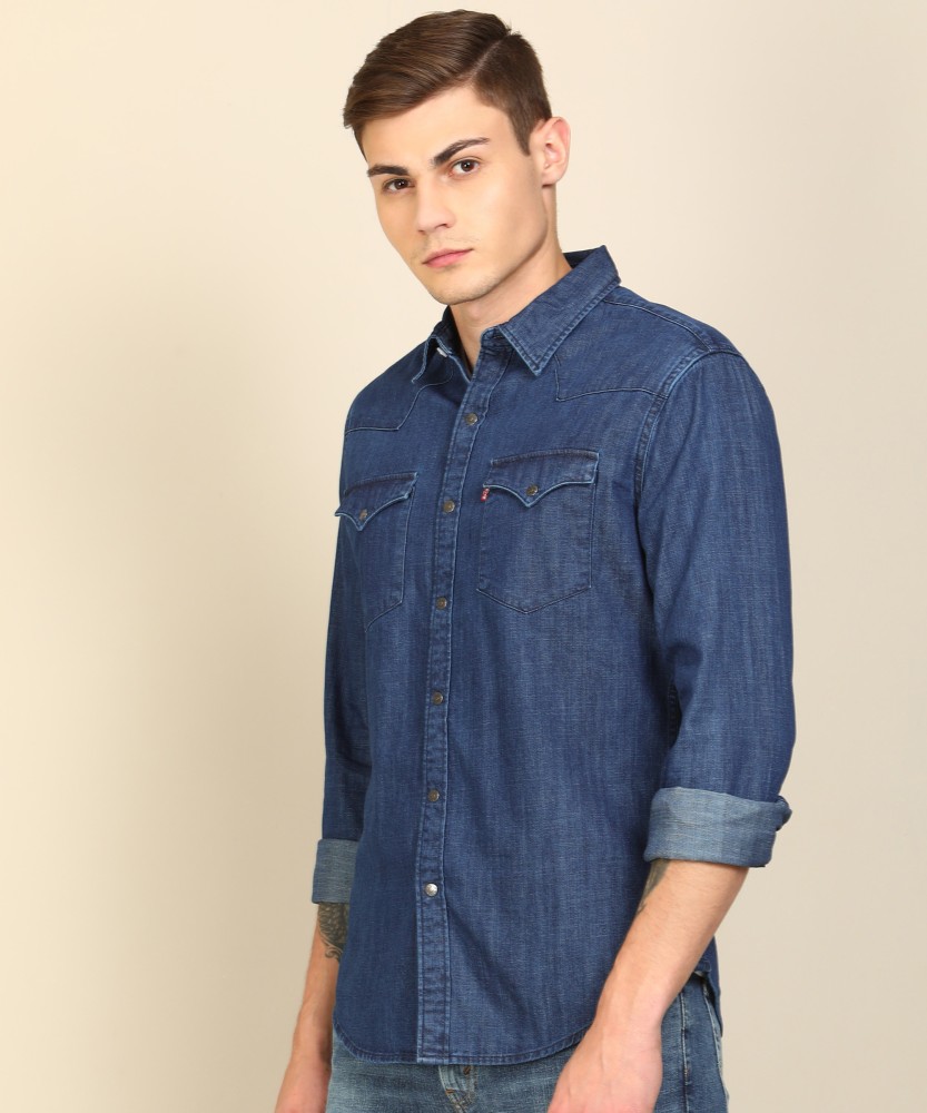 Levi denim shirt sales mens