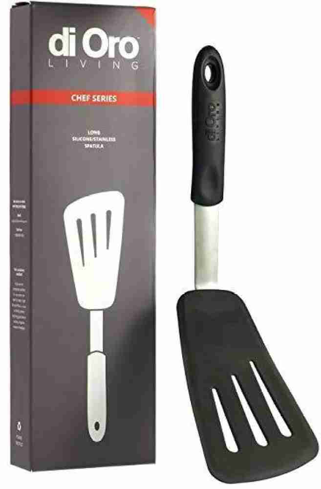 DI ORO Silicone Turner Spatula Set - Kitchen Spatulas for Nonstick Cookware  6pcs