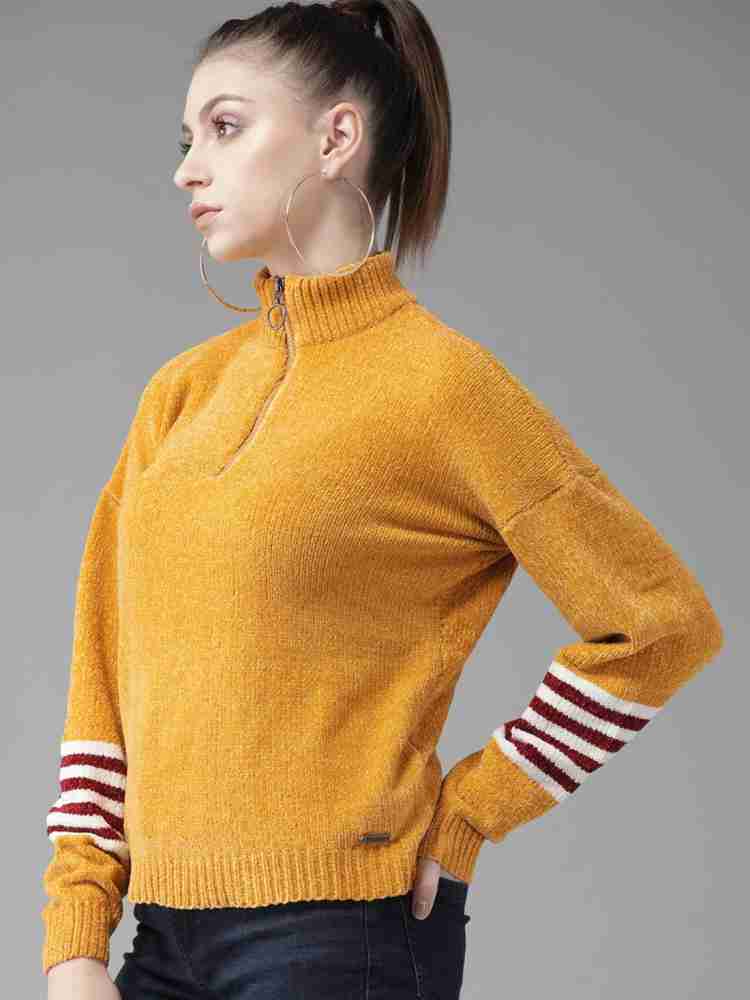 Prettyguide Women's Ribbed Turtleneck Long Sleeve Sweater Spectra Yellow M  : : Clothing, Shoes & Accessories