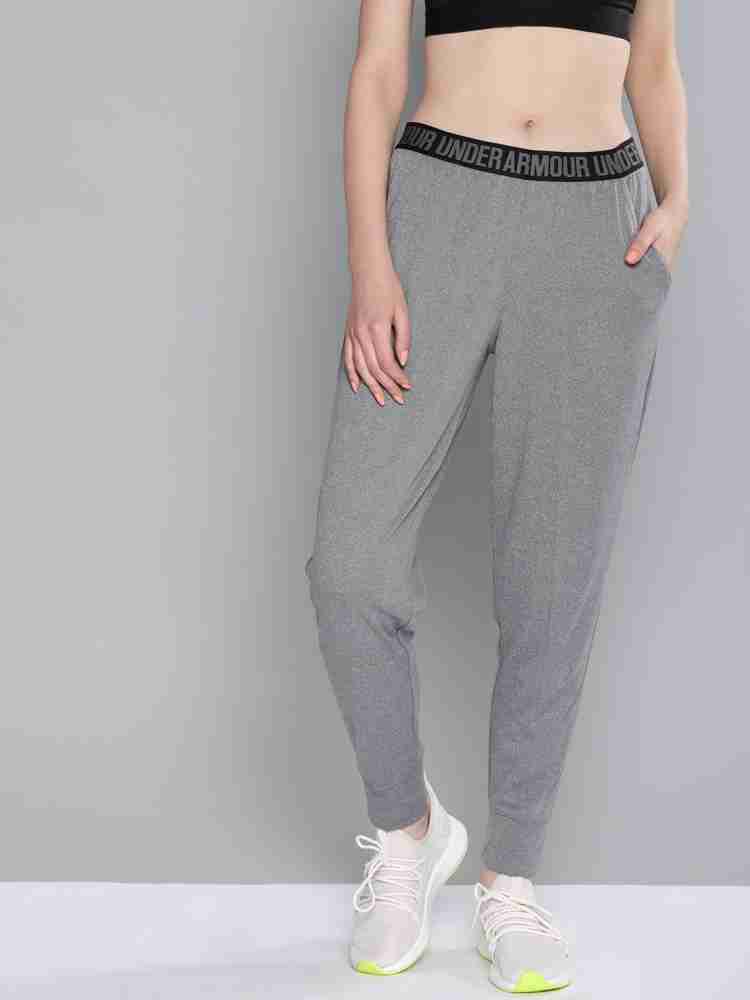 UNDER ARMOUR Solid Women Grey Track Pants - Buy UNDER ARMOUR Solid Women  Grey Track Pants Online at Best Prices in India