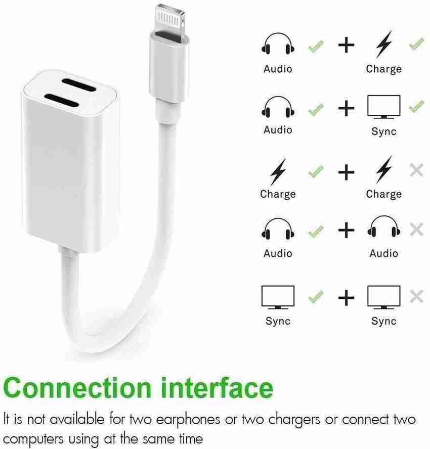 Audio charge adapter iphone outlet