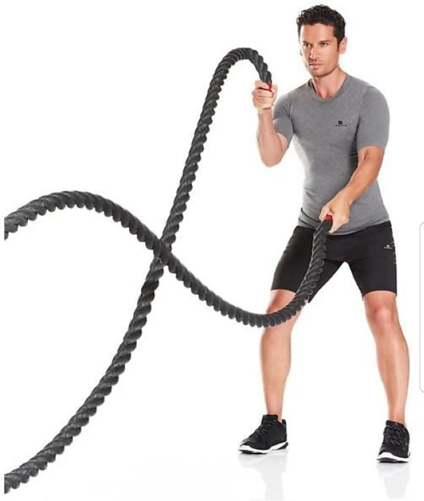 Hashtag Fitness Battle Rope for Gym Heavy Battle Rope for Strength Training  Home Fitness Exercise Rope,D Anchor Strap Included