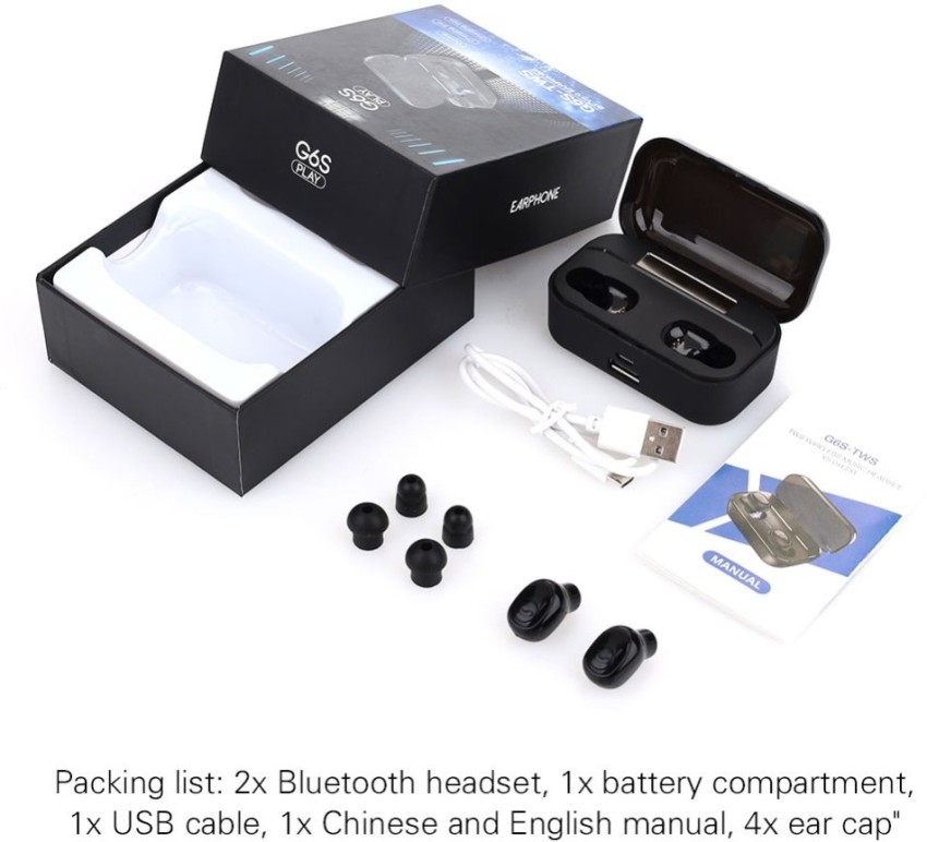 TECHNO BEST G6s Bluetooth Earphones 5.0 Handsfree Wireless Earbuds