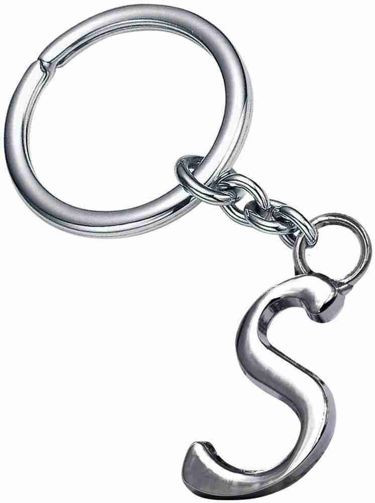 GCT English Alphabet Letter S KC 37 Silver Metal Keychain for Car Bike Men Women Keyring Key Chain Price in India Buy GCT English Alphabet Letter S KC 37 Silver Metal Keychain for