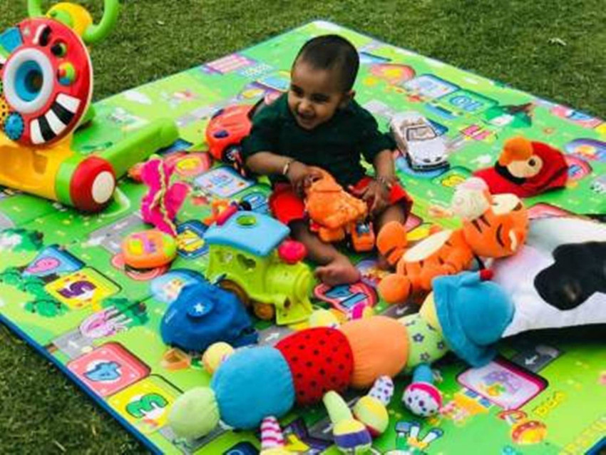Pvc top baby mat