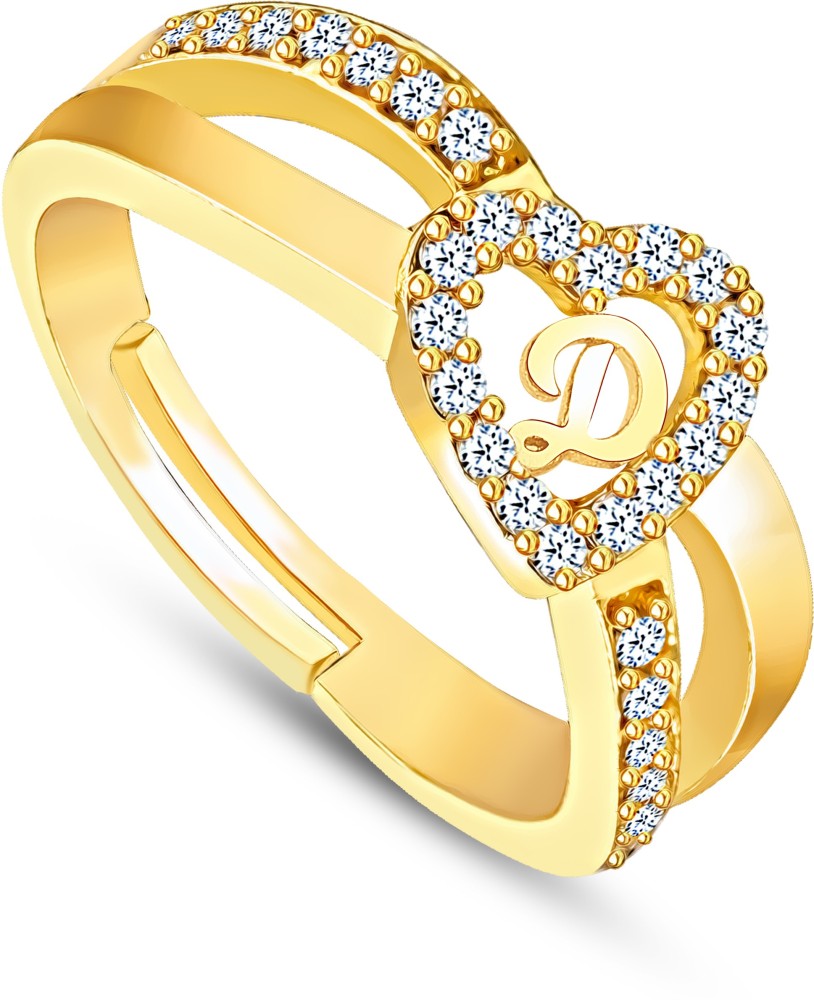 Ring designs in gold deals for female with name