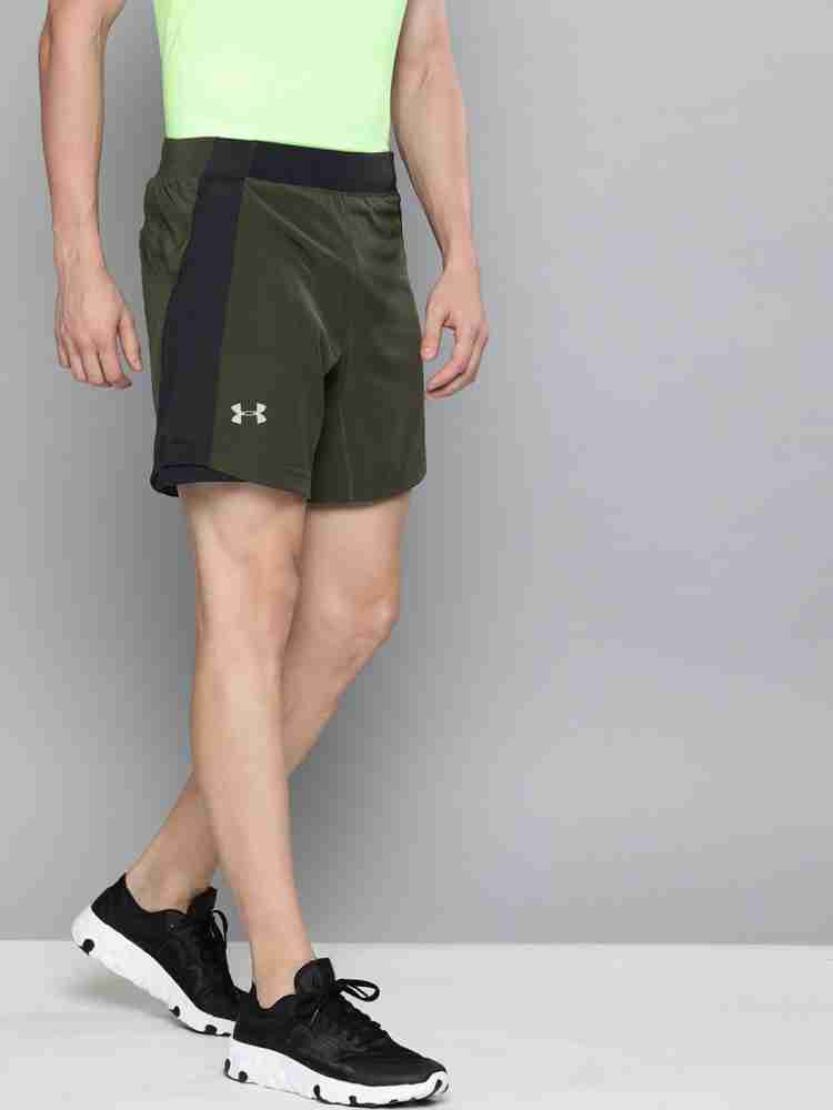 Under Armour Running Speedpocket 7 inch shorts in grey