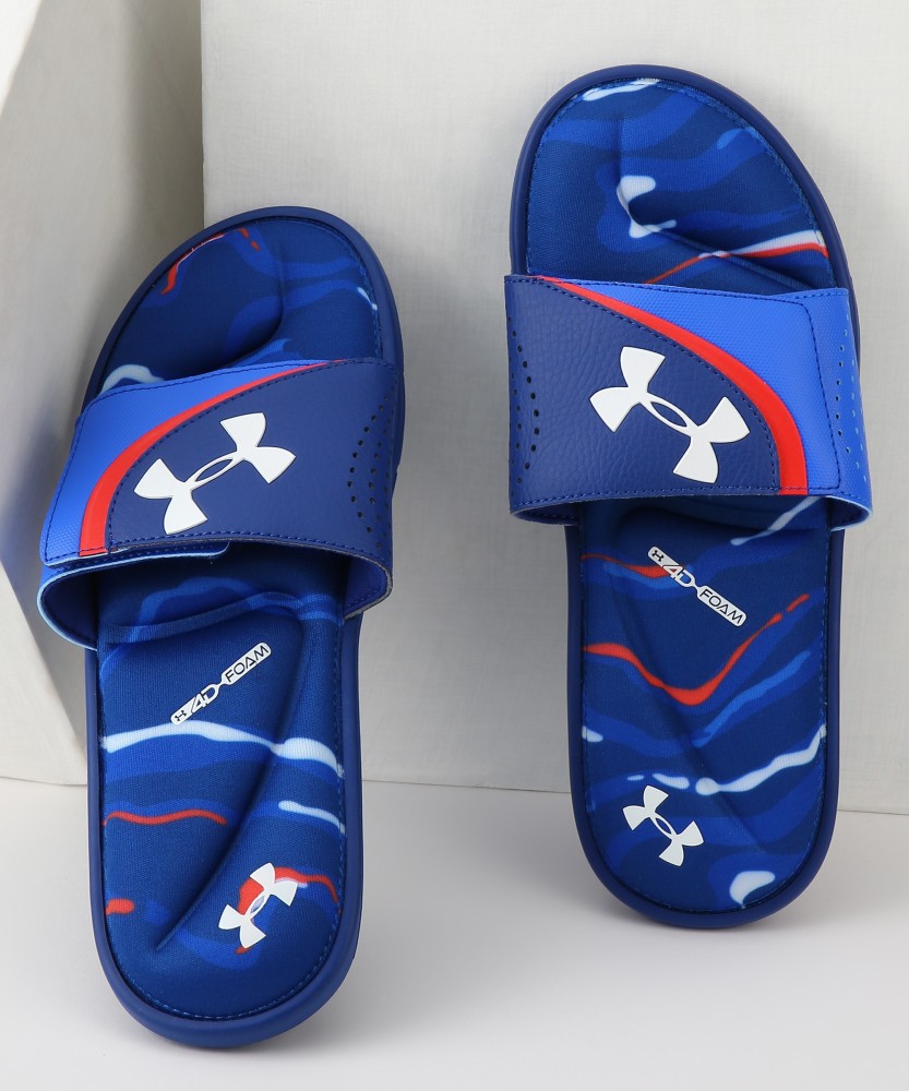 Under armour slides discount blue