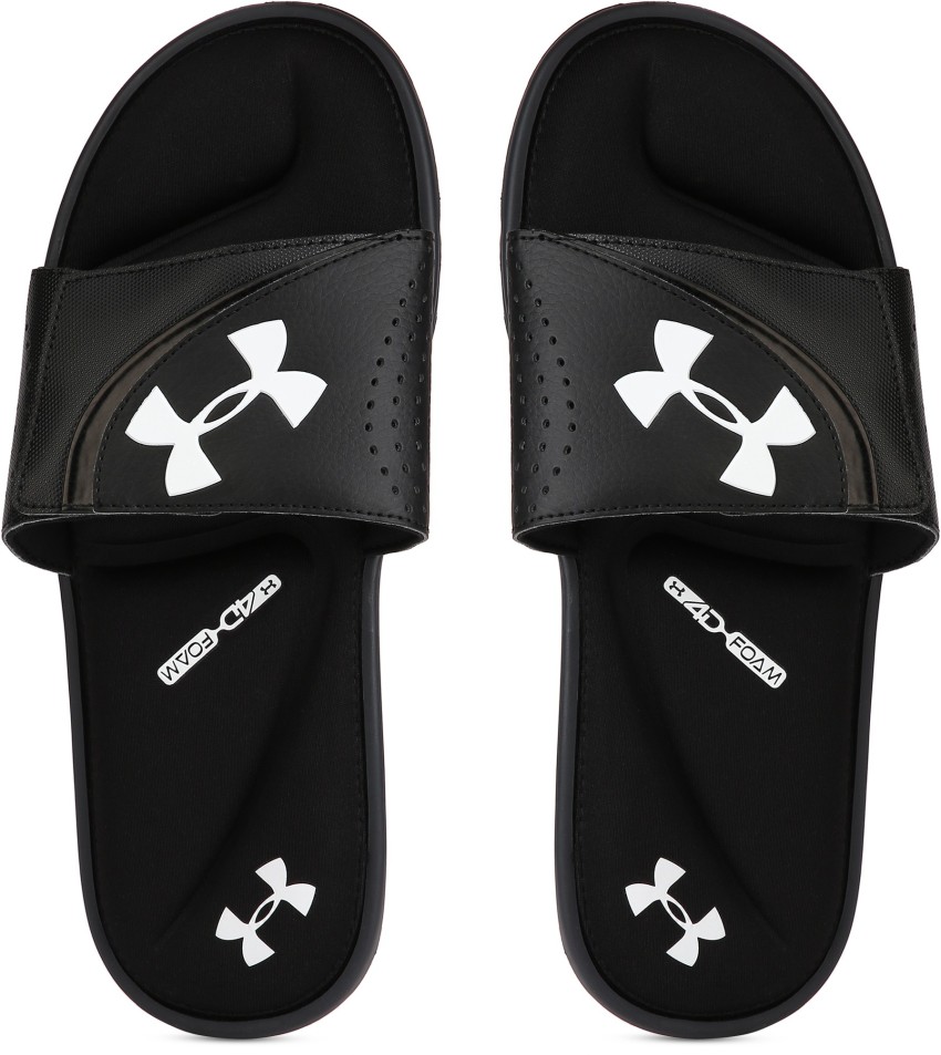 Black under armour flip flops new arrivals