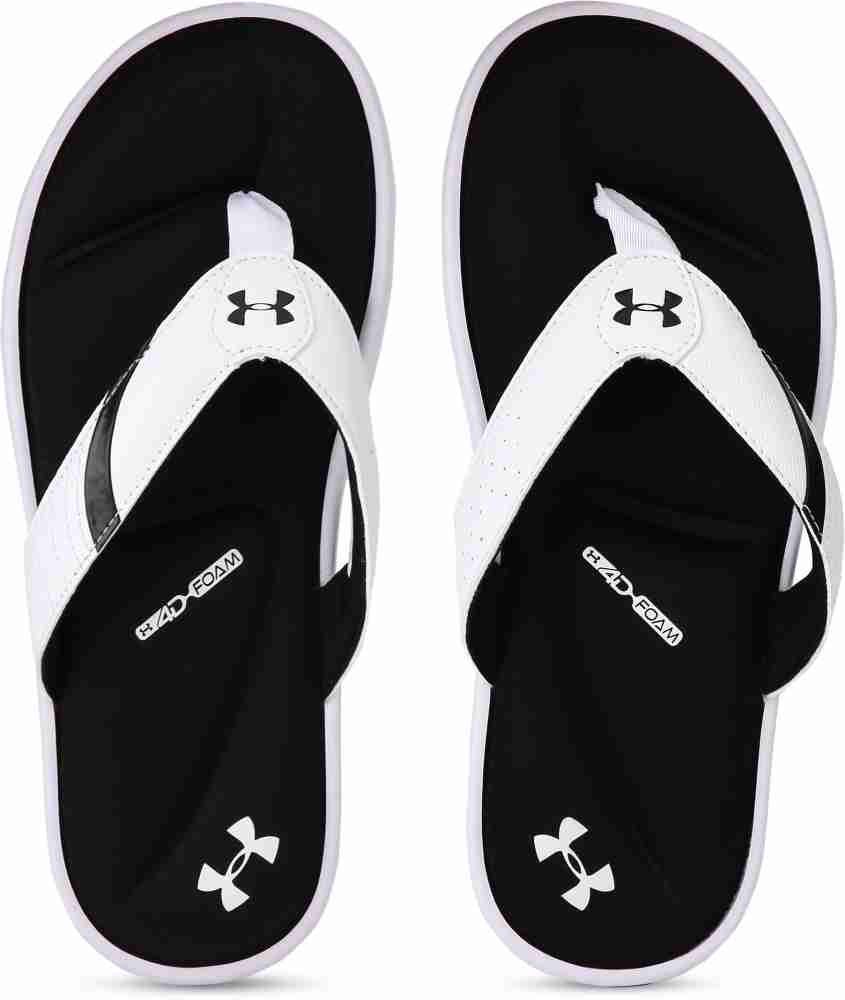 Black under armour flip flops sale