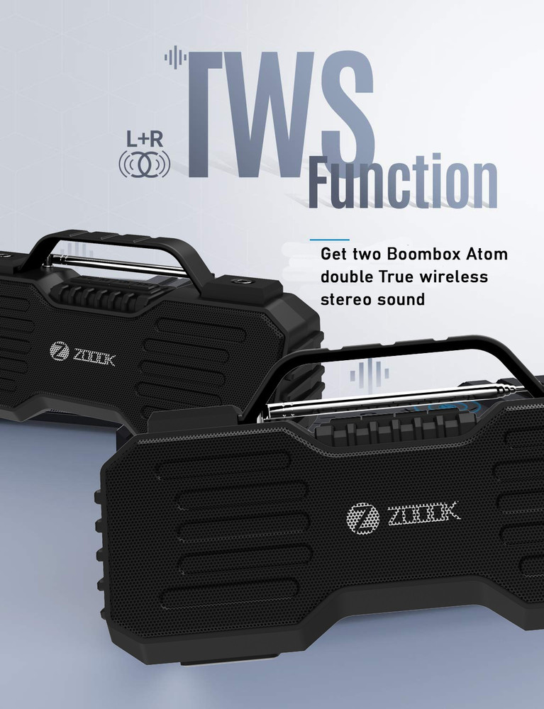 Buy Zoook Rocker Boombox Atom Portable Wireless 10 W Bluetooth