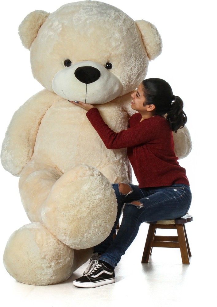 Giant 4 Foot Teddy Bear 48 Inches 122 cm Soft Big Plush Huge Stuffed Animal Beige Color