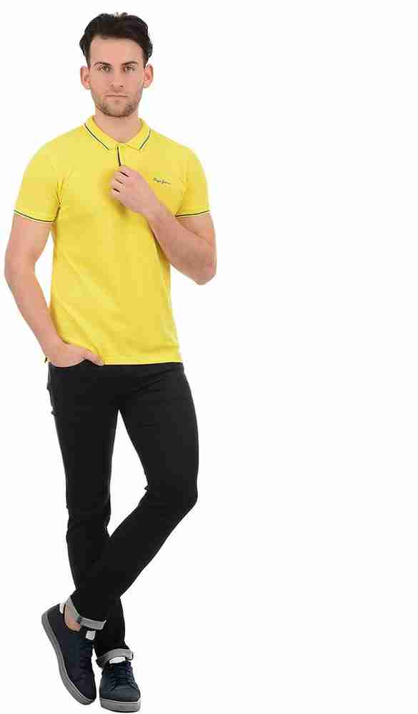 Yellow t shirt matching jeans 2025
