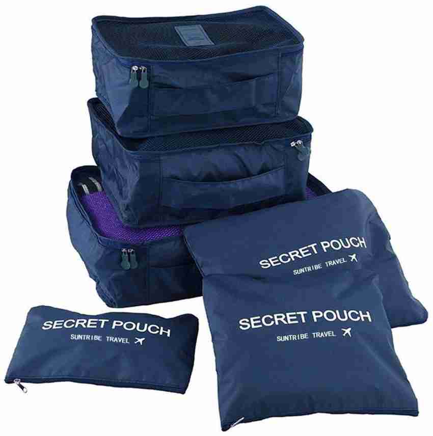 Everbuy 6 Set Travel Packing Cubes Luggage Compression Pouches