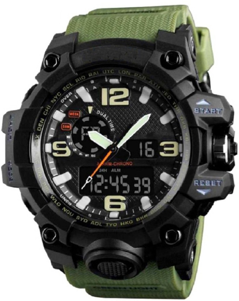 ZINTAAS 1155 Analog Digital Analog Analog Digital Watch For Men Buy ZINTAAS 1155 Analog Digital Analog Analog Digital Watch For Men 1155 Army Green Chronograph Online at Best Prices in India Flipkart....