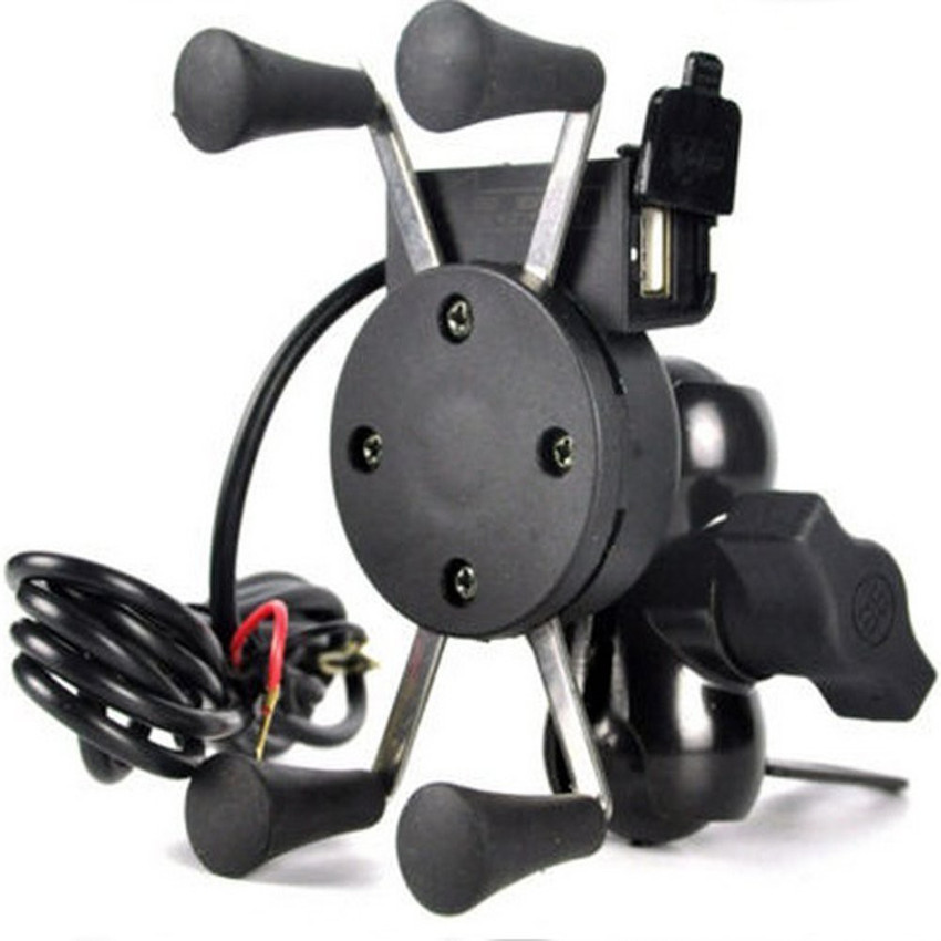 BRPEARl X Grip Mobile Phone Holder with USB Charger For Stunner