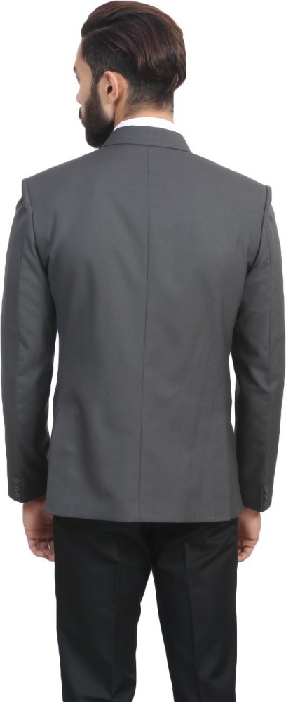 MANQ Self Design Single Breasted Formal Wedding Men Blazer Buy Grey MANQ Self Design Single Breasted Formal Wedding Men Blazer Online at Best Prices in India Flipkart