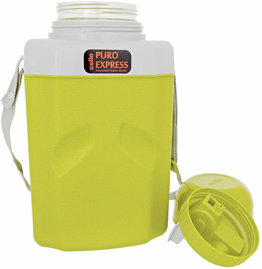Cello Water Bottle - Puro Kids, Lemon Green, 600 ml