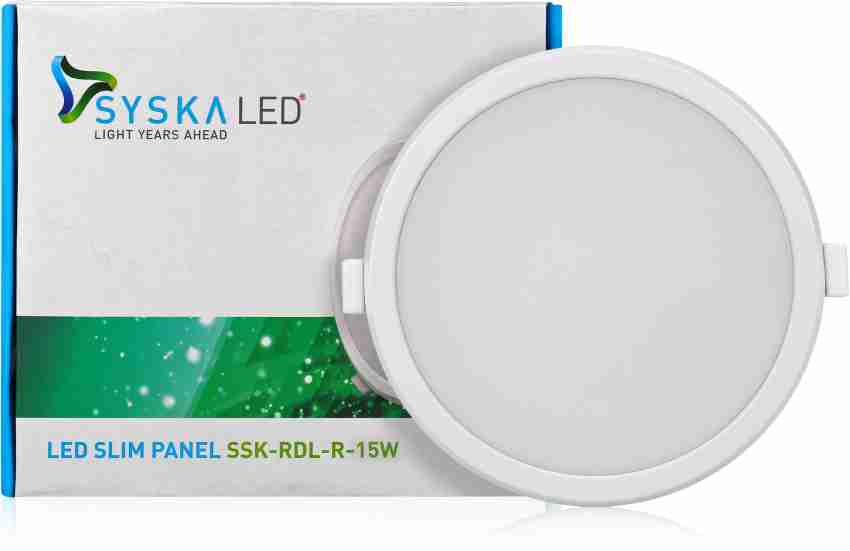 Syska led slim panel deals ssk rdl s 15w