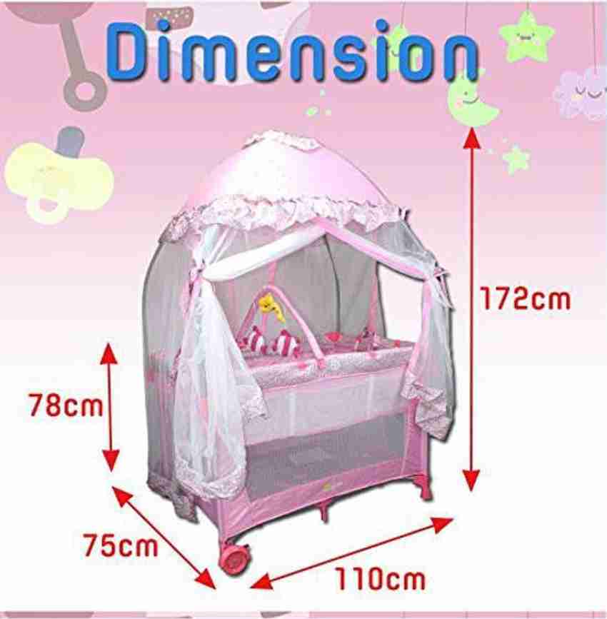 Play yard with shop mosquito net pink