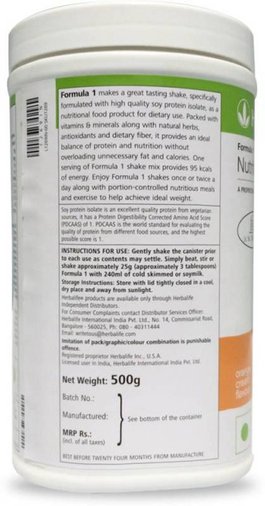 Herbalife (DUO) FORMULA 1 Healthy Meal Nutritional Shake Mix (Dutch  Chocolate) with PERSONALIZED PROTEIN POWDER - Yahoo Shopping