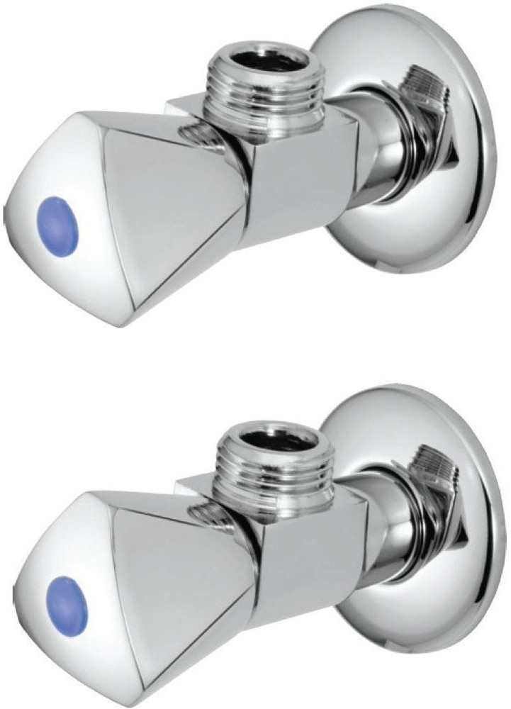 Jaquar - Angle Valve with Triangular Handle u0026 Wall Flange (AQT-CHR-3057-2B)  (Set of 2 pcs) Angle Cock Faucet Price in India - Buy Jaquar - Angle Valve  with Triangular Handle u0026 Wall