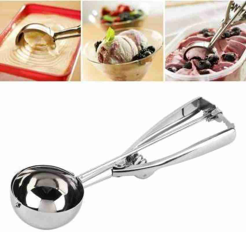 5cm Ice Cream Scoop Stainless Steel Non-Stick Ice Cream Spoon Watermelon  Potatoes Jelly Frozen Yogurt Cookies Decorating Tool