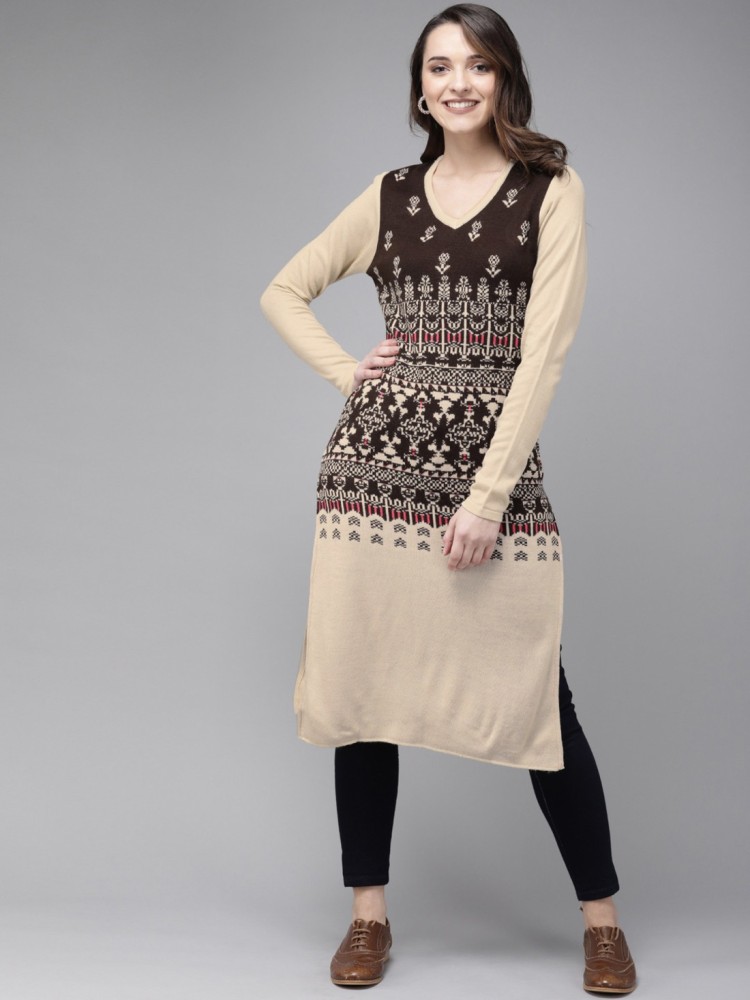 Woolen kurti deals on flipkart