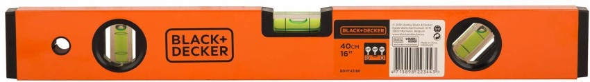 BLACK+DECKER BDHT43188 Aluminium Box Beam Level 40cm (Orange) - Free  Shipping