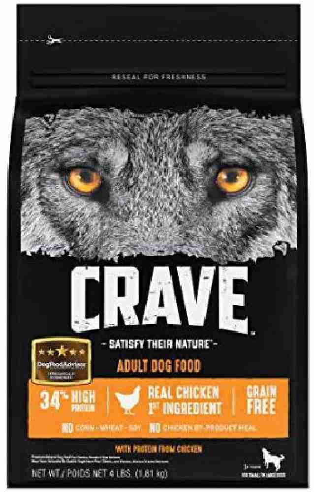 Crave grain free adult dry outlet dog food with protein