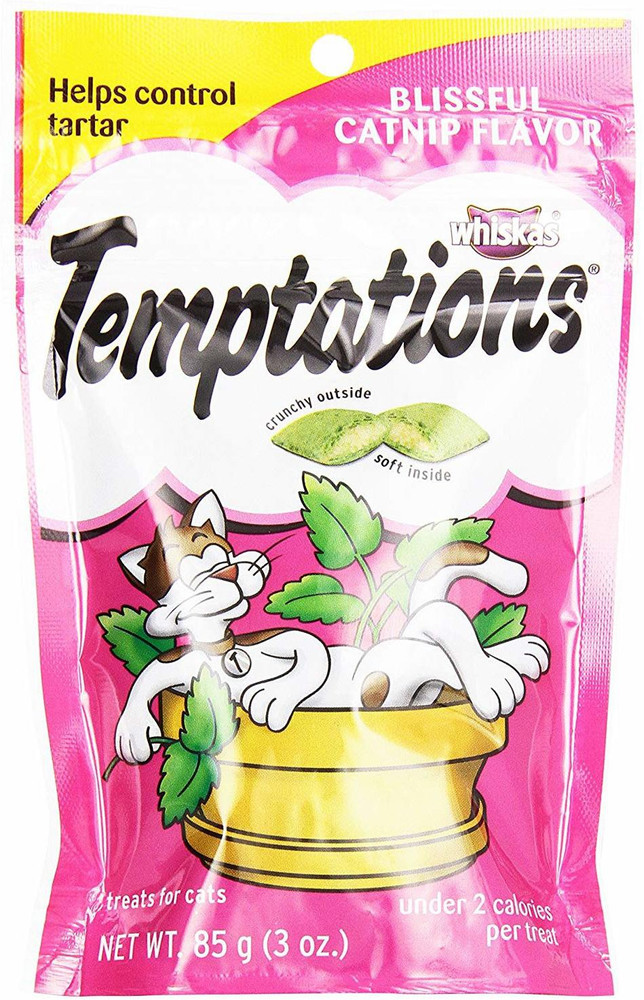 Temptations blissful catnip flavor outlet cat treats