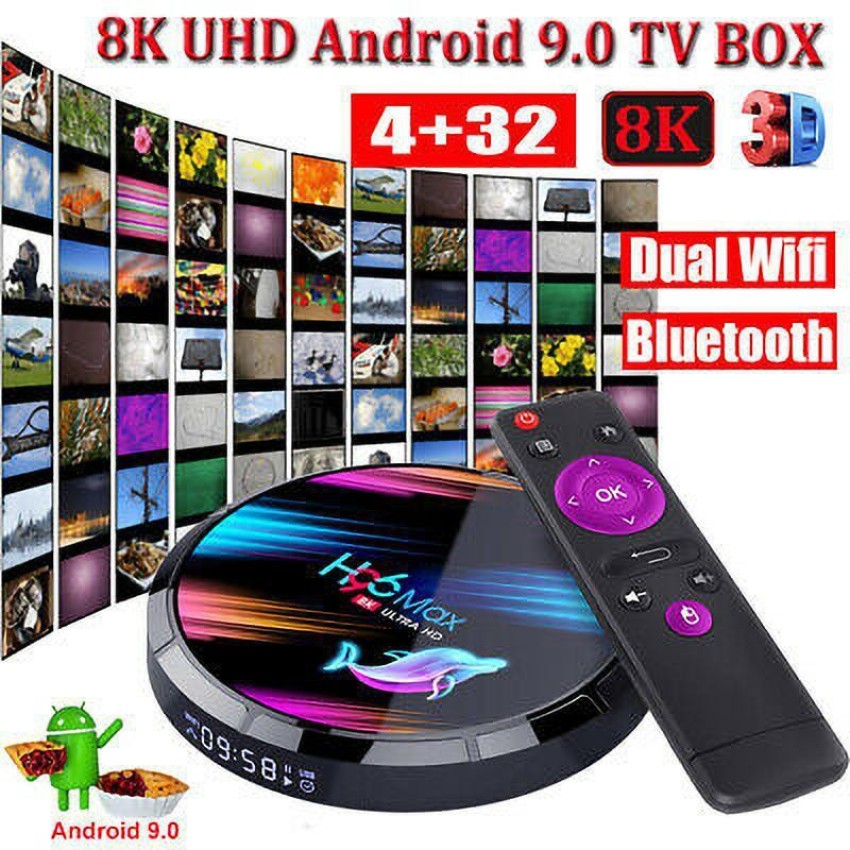 Android 9.0 H96 Max Smart TV Box 64 Bit Quad Core 4K Ultra HD WiFi Media  Player