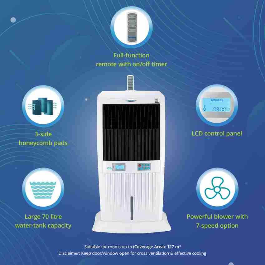 Symphony 70 L Room Personal Air Cooler Price in India Buy